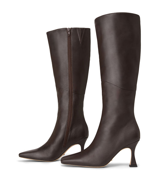 Chocolate Tony Bianco Fantasy Chocolate Nappa 8cm Mid Calf Boots | FPHHY93062