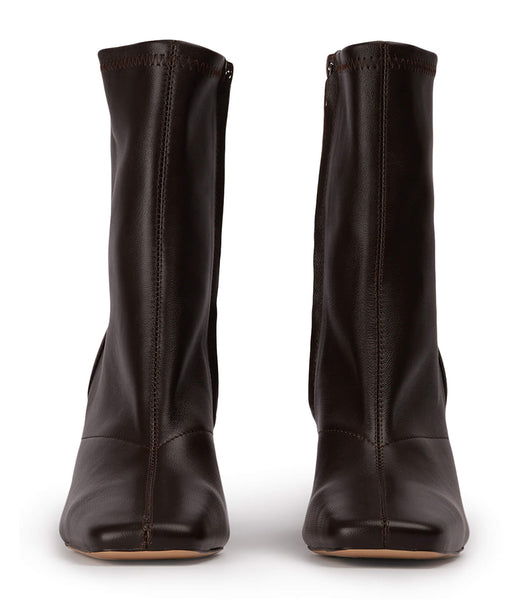 Chocolate Tony Bianco Fomo Chocolate Nappa 8cm Heeled Boots | MPHHR60752