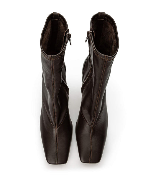 Chocolate Tony Bianco Halsey Chocolate Nappa 10.5cm Heeled Boots | MPHFT32337