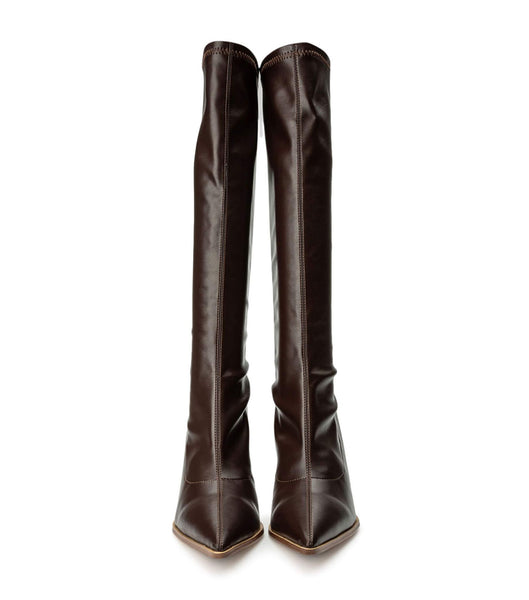 Chocolate Tony Bianco Knight Choc Venezia 9.5cm Mid Calf Boots | EPHHC50036