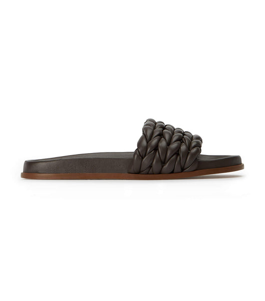 Chocolate Tony Bianco Layton Chocolate Nappa Slides | APHWC32146