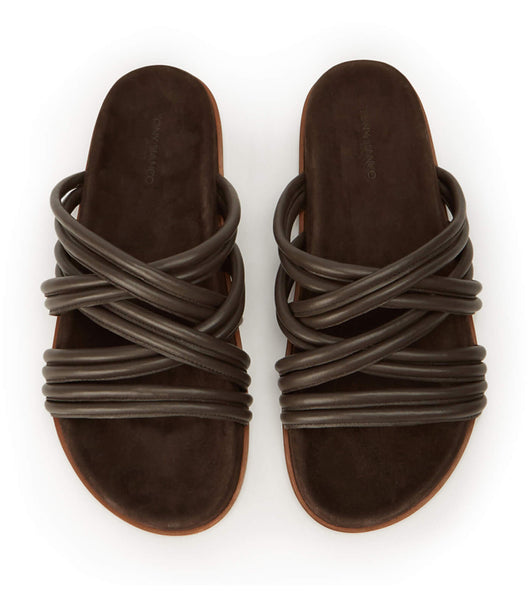 Chocolate Tony Bianco Loki Chocolate Nappa Sandals | APHDF41663