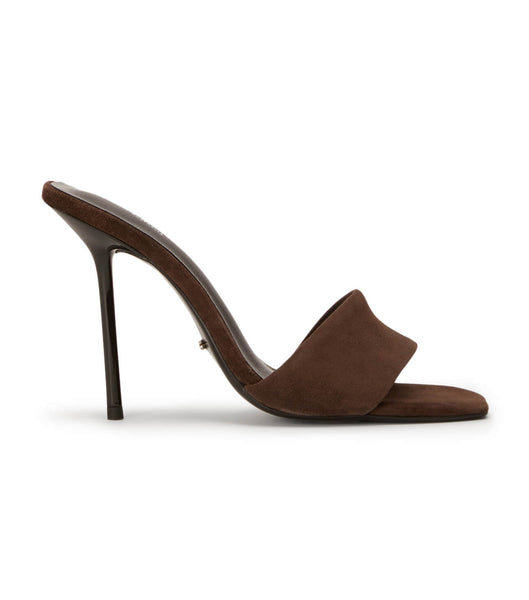 Chocolate Tony Bianco Natalie Espresso Suede 10.5cm Event Heels | PHJZR43773