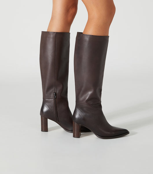 Chocolate Tony Bianco Peppe Choc Como 7.5cm Knee High Boots | APHWC37241