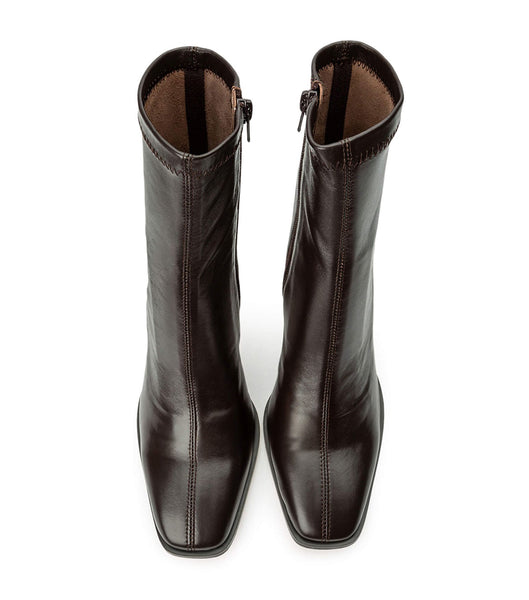 Chocolate Tony Bianco Rover Chocolate Nappa 8.5cm Heeled Boots | QPHUV43155