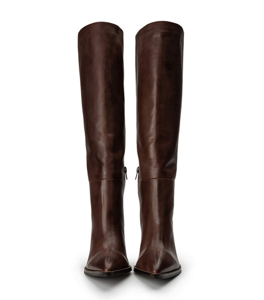 Chocolate Tony Bianco Skyla Choc Como 9cm Mid Calf Boots | GPHUC35545