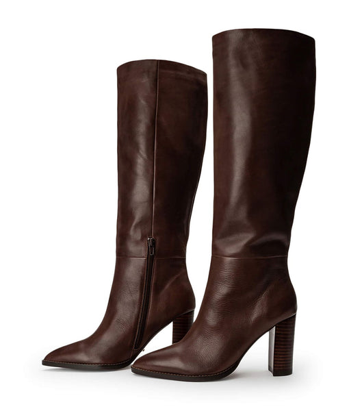 Chocolate Tony Bianco Skyla Choc Como 9cm Mid Calf Boots | GPHUC35545