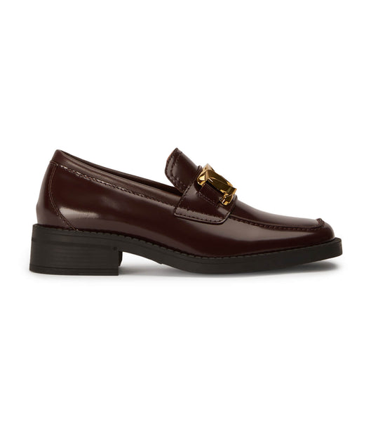 Chocolate Tony Bianco Tia Vino Hi Shine 4cm Loafers | DPHKV96791