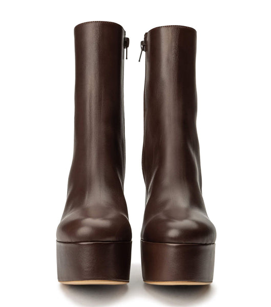 Chocolate Tony Bianco Tyra Choc Como 12cm Ankle Boots | PHQCS28701