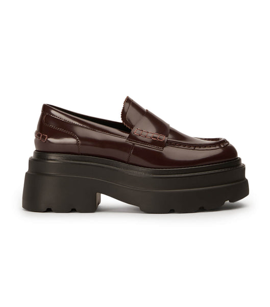 Chocolate Tony Bianco Zomp Vino Hi Shine 7.5cm Loafers | ZPHNQ96136