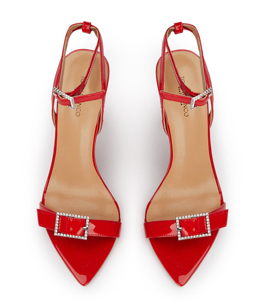 Deep Red Tony Bianco Mopsy Scarlet Patent 10.5cm Stiletto Heels | LPHSX14686