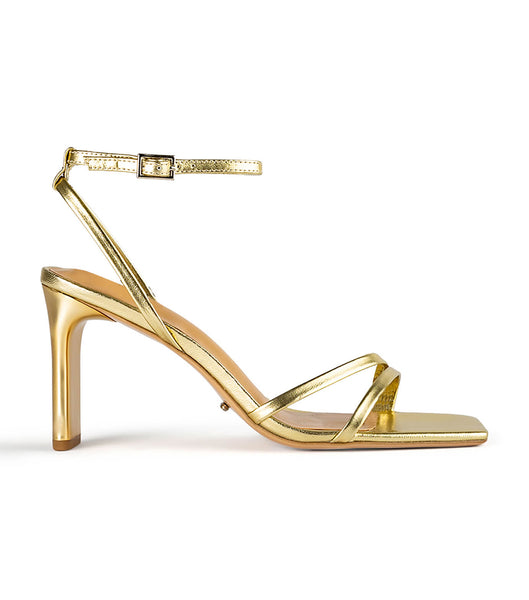 Gold / Metal Tony Bianco Corso Gold Nappa Metallic 8.5cm Bridal Heels | PHJVR86163