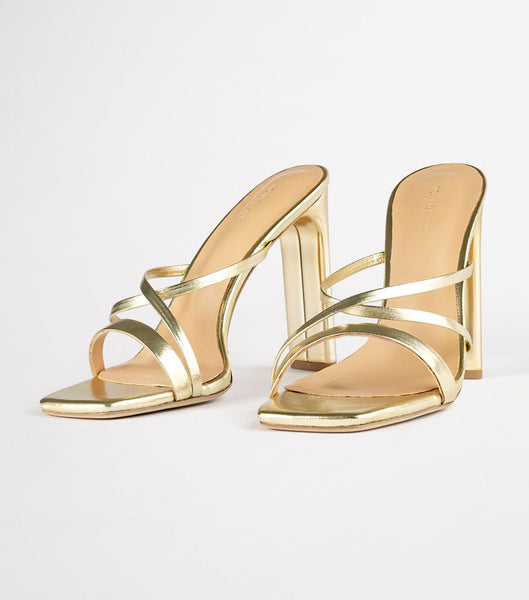 Gold / Metal Tony Bianco Fior Gold Nappa Metallic 11cm Bridal Heels | BPHSO98673