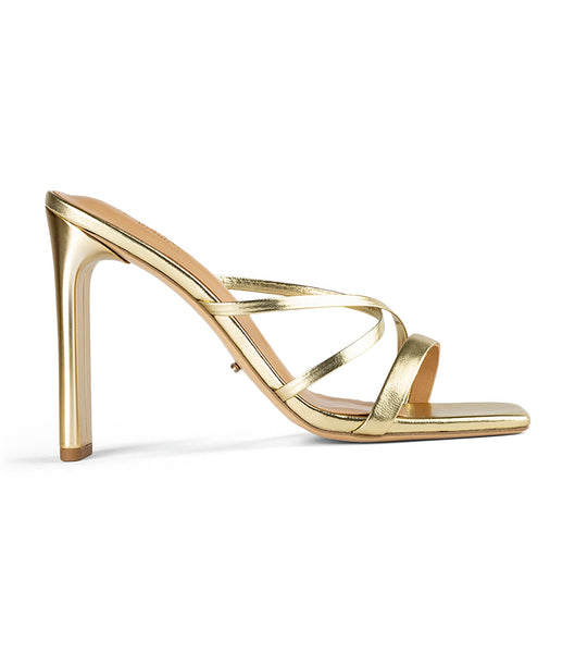 Gold / Metal Tony Bianco Fior Gold Nappa Metallic 11cm Bridal Heels | BPHSO98673