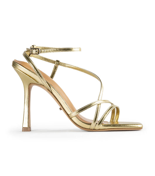 Gold / Metal Tony Bianco Franci Gold Nappa Metallic 10.5cm Stiletto Heels | LPHTR34643