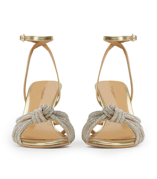 Gold / Metal Tony Bianco Helena Gold Nappa Metallic 8.5cm Bridal Heels | FPHUI48877