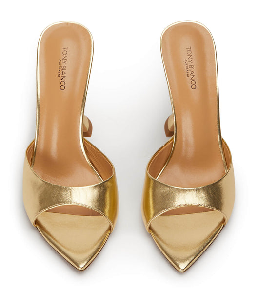 Gold / Metal Tony Bianco Marcel Gold Nappa Metallic 10.5cm Bridal Heels | PHJKU12907