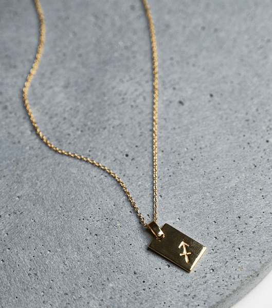 Gold Tony Bianco Gold Sagittarius Zodiac Necklace Accessories | PHZPD32806