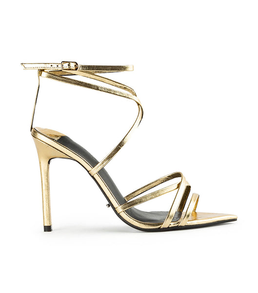 Gold Tony Bianco Marcy Gold Foil 10.5cm Stiletto Heels | PHJBT62836