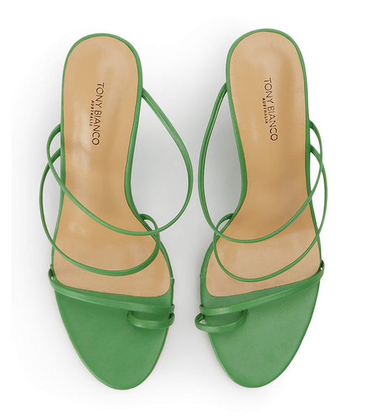 Green Tony Bianco Gaia Acid Green 11cm Wedges | QPHUV77979