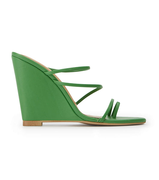 Green Tony Bianco Gaia Acid Green 11cm Wedges | QPHUV77979