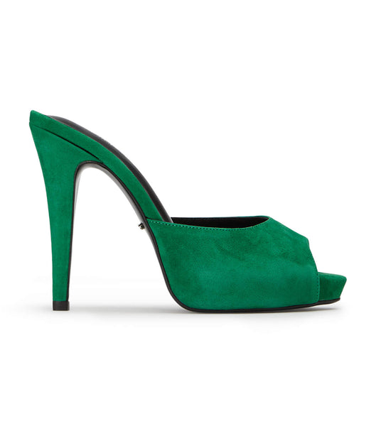 Green Tony Bianco Love Jade Suede 12cm Platform Shoes | PHDFL21672