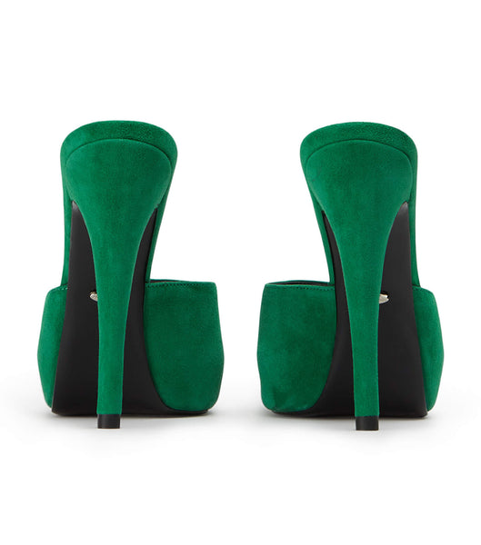 Green Tony Bianco Love Jade Suede 12cm Stiletto Heels | YPHGT61280