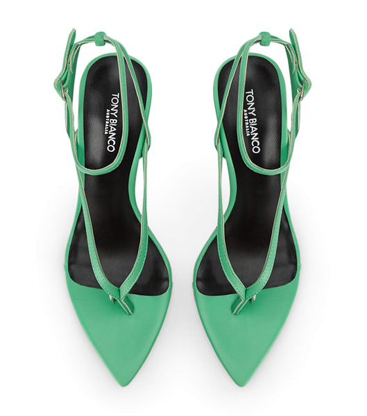 Green Tony Bianco Melina Acid Green 10.5cm Stiletto Heels | PHJBT90000