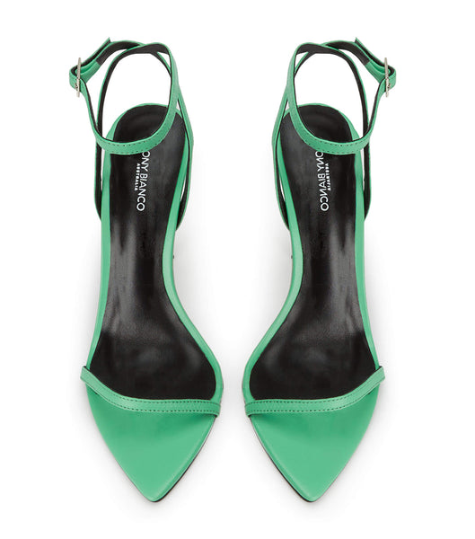 Green Tony Bianco Myra Acid Green 10.5cm Bling Heels | GPHEC20069