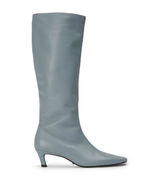 Grey Tony Bianco Vixon Steel Nappa 5cm Heeled Boots | QPHWA39288