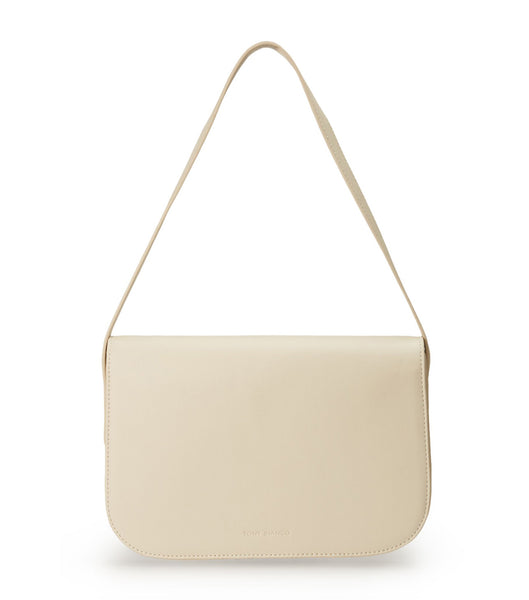 Light Yellow Tony Bianco Cecil Vanilla Leather Shoulder Bag Accessories | PHQCS60346