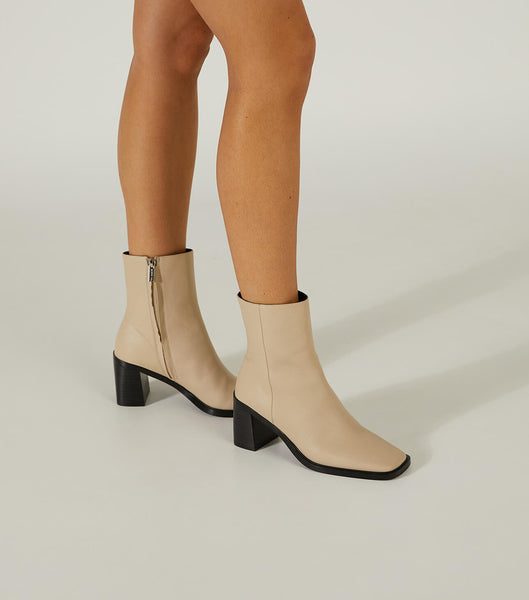 Light Yellow Tony Bianco Dream Vanilla Venice 7.5cm Ankle Boots | ZPHMJ85233