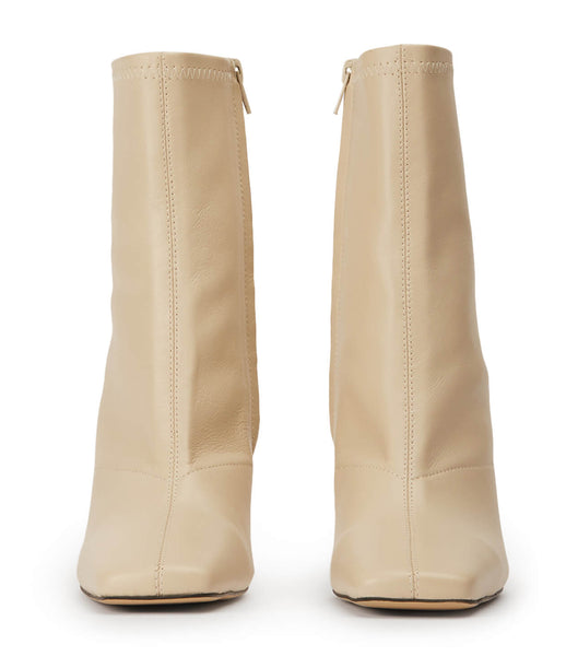 Light Yellow Tony Bianco Fomo Vanilla Nappa 8cm Heeled Boots | PHICD91853