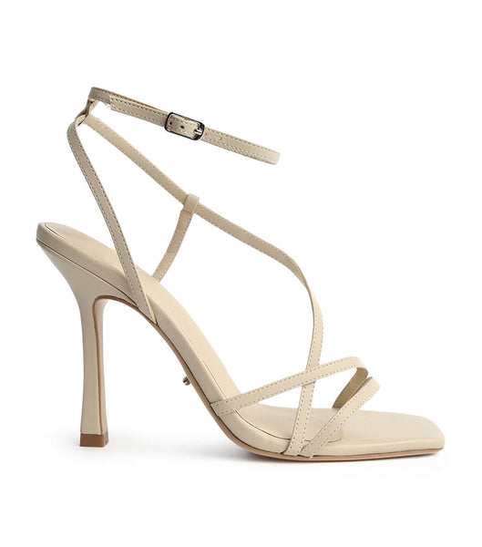 Light Yellow Tony Bianco Franci Vanilla Sheep Nappa 10.5cm Bridal Heels | DPHVO24340