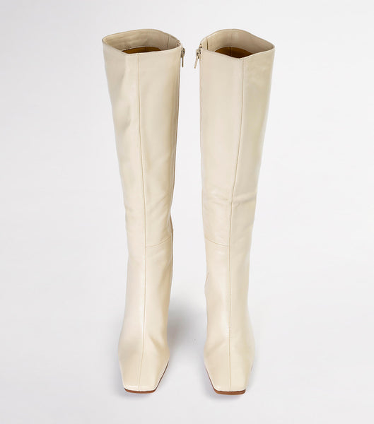 Light Yellow Tony Bianco Havana Vanilla Nappa 10.5cm Heeled Boots | GPHEC73874