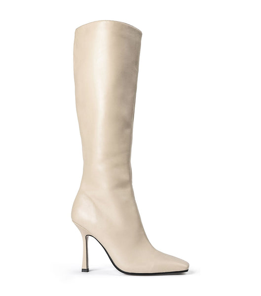 Light Yellow Tony Bianco Havana Vanilla Nappa 10.5cm Heeled Boots | GPHEC73874