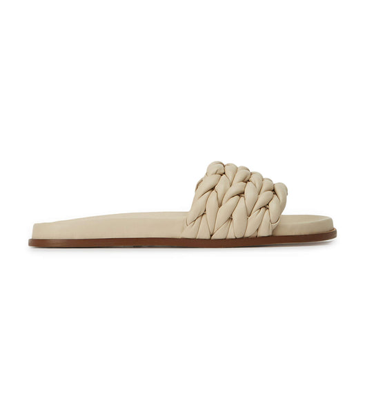 Light Yellow Tony Bianco Layton Vanilla Nappa Sandals | PHXBR17127