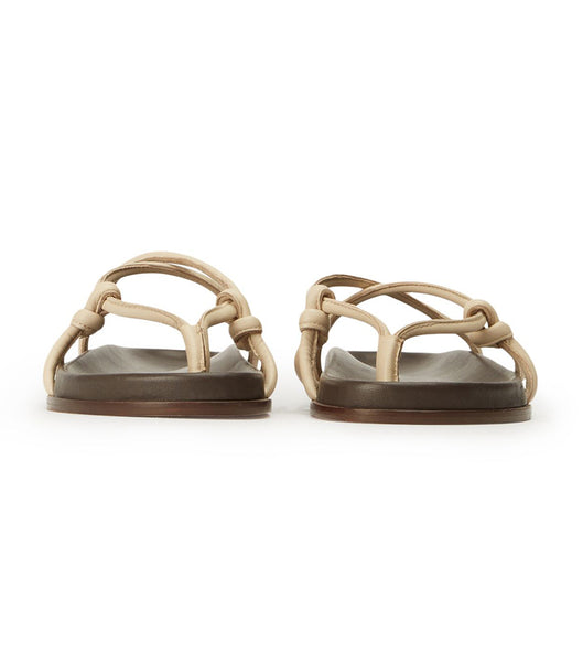 Light Yellow Tony Bianco Luelle Vanilla Nappa Sandals | MPHHR45962