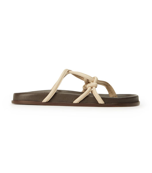 Light Yellow Tony Bianco Luelle Vanilla Nappa Sandals | MPHHR45962