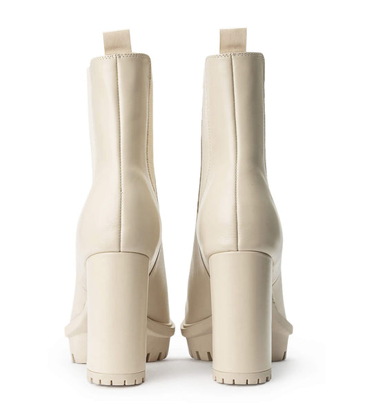 Light Yellow Tony Bianco Sammy Vanilla Capretto 10cm Platform Boots | PHCIF30798