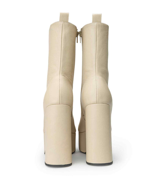 Light Yellow Tony Bianco Tyra Vanilla Venice 12cm Ankle Boots | LPHTR67681