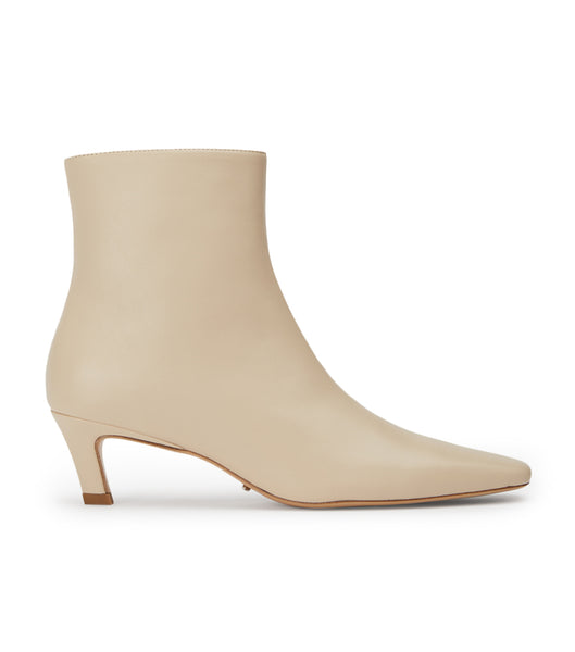 Light Yellow Tony Bianco Vicci Vanilla Nappa 5cm Ankle Boots | BPHSD38094