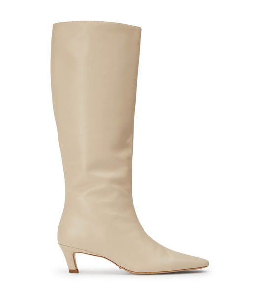 Light Yellow Tony Bianco Vixon Vanilla Nappa 5cm Heeled Boots | PHJBT57062