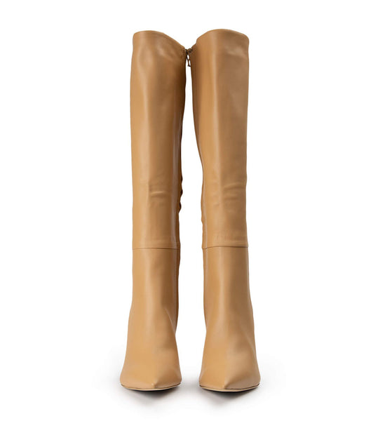 Orange Tony Bianco Apollo Honey Nappa 10.5cm Stiletto Boots | FPHUI56172