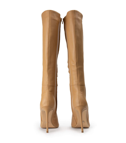 Orange Tony Bianco Apollo Honey Nappa 10.5cm Stiletto Boots | FPHUI56172