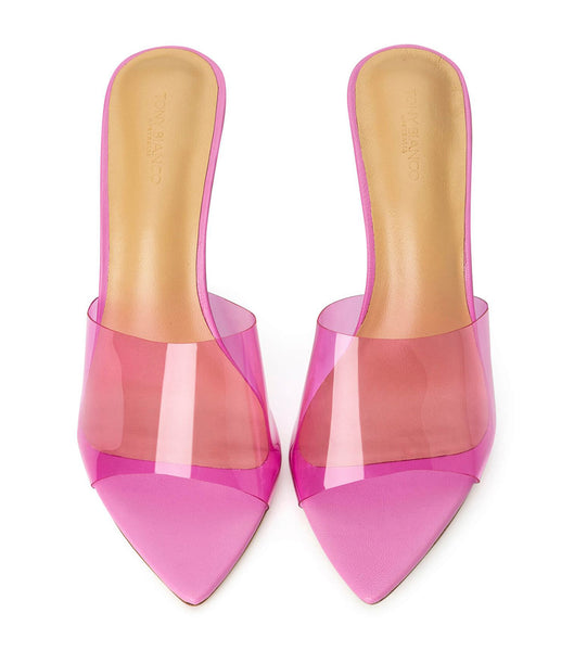 Pink / Pink Tony Bianco Mylo Pink Vinylite/Pink 10.5cm Stiletto Heels | PHXBR78989