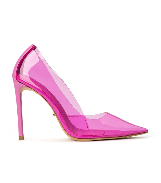 Pink Tony Bianco Alijah Pink Vinylite/Pink Nappa 10.5cm Stiletto Heels | EPHVG28798