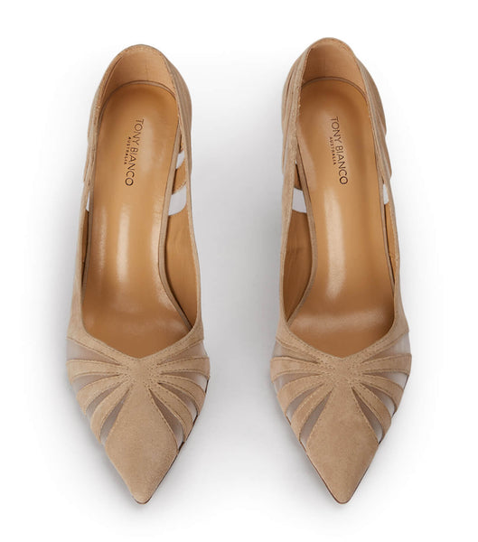 Pink Tony Bianco Arrow Blush Suede 10.5cm Court Shoes | QPHUV15288