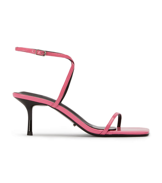 Pink Tony Bianco Axent Flamingo Patent 6.5cm Strappy Heels | PHJBT73415