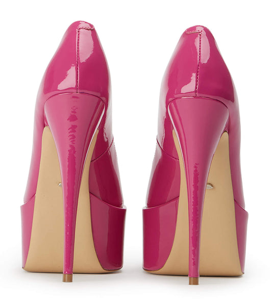 Pink Tony Bianco Jolee Berry Patent 15cm Stiletto Heels | GPHUC30376